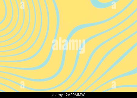 Abstrakter bunter Hintergrund in Form verschiedener Muster und Formen von Linien und Flecken. Farben Trend 2020 3D-Rendering. Gutes Futter für Banner oder Stockfoto