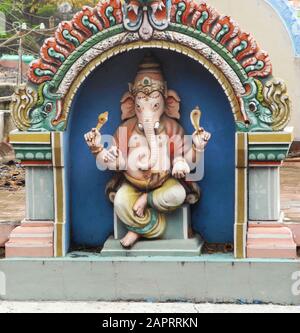 Ganesh-Statue im Tempel, Tamil Nadu, Indien Stockfoto