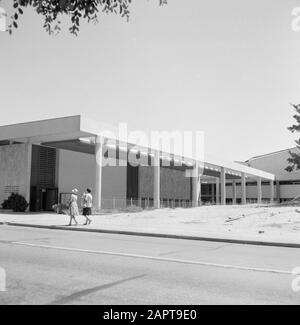 Israel 1964-1965: Tel Aviv, Museen und Pavillons Gebäude, vermutlich Helena Rubenstein Museum Datum: 1964 Standort: Israel, Tel Aviv Schlüsselwörter: Museen Stockfoto