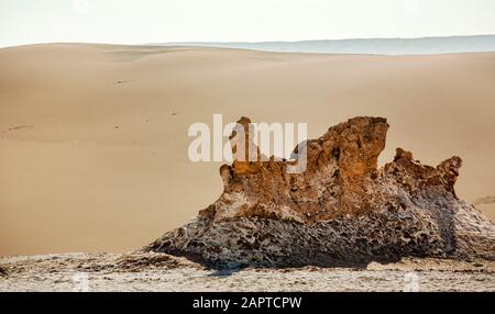 Felsformation Las Tres Marias, Valle de la Luna, Atacama-Wüste. Chile Stockfoto