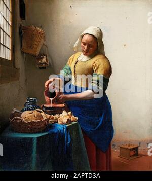 Die Milchmädchen, Johannes Vermeer, c 1660