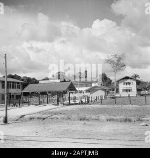 Reisen Sie nach Suriname und auf die niederländischen Antillen, Den Juliana Shipmentshospitaal in Kabeldatum: 1947 Ort: Kabelstation, Suriname Schlüsselwörter: Krankenhäuser Stockfoto