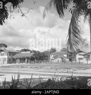 Reisen Sie nach Suriname und auf die niederländischen Antillen Juliana Shipmentshospitaal in der Kabelstation Datum: 1947 Ort: Kabelstation, Suriname Schlüsselwörter: Krankenhäuser Stockfoto