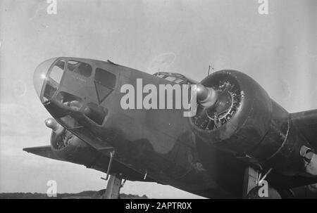 Hudson Mk III Serienr. V9036 Tji Amoek, von 320 (niederländischen) Squadron RAF Coastal Command. Bezahlt von Sammlungen in den niederländischen Ostindien Datum: 1941 Ort: Großbritannien, Schottland Schlüsselwörter: Bomber, Luftwaffe, Marine, zweiter Weltkrieg, Personenname des Flugzeugs: Hudson, Tji Amoek Institutionenname: RAF Stockfoto