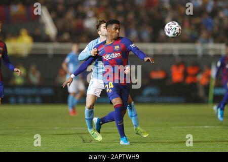 Ibiza, Spanien. Januar 2020. Junior Firpo (Barcelona) Fußball/Fußball: Das spanische Spiel "Copa del Rey" zwischen UD Ibiza 1-2 FC Barcelona im Estadio Municipal Kann Auf Ibiza, Spanien, Fehlen. Credit: Mutsu Kawamori/AFLO/Alamy Live News Stockfoto