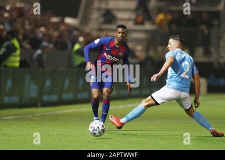 Ibiza, Spanien. Januar 2020. Nelson Semedo (Barcelona) Fußball/Fußball: Das spanische Spiel "Copa del Rey" zwischen UD Ibiza 1-2 FC Barcelona im Estadio Municipal Kann Auf Ibiza, Spanien, Fehlen. Credit: Mutsu Kawamori/AFLO/Alamy Live News Stockfoto