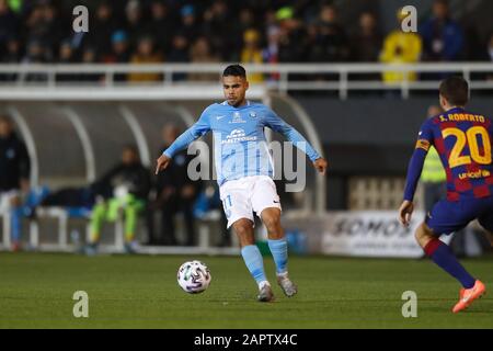 Ibiza, Spanien. Januar 2020. RAI (Ibiza) Fußball/Fußball: Das spanische Spiel "Copa del Rey" zwischen UD Ibiza 1-2 FC Barcelona im Estadio Municipal Kann Auf Ibiza, Spanien, Fehlen. Credit: Mutsu Kawamori/AFLO/Alamy Live News Stockfoto