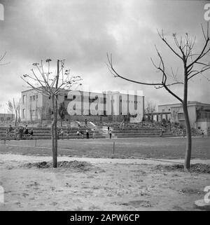 Israel 1948-1949: Kinderdorf Onim Kinderheim im Kinderdorf Onim Datum: 1948 Ort: Israel Schlagwörter: Gebäude, Jugendpflege, Kinderheime Stockfoto