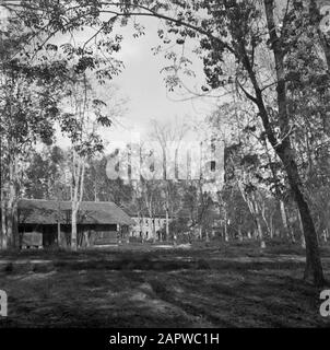 Kriegsfreiwillige in Malakka und Indonesien Armee-Platz auf Java Datum: 1946 Schlüsselwörter: Gebäude Stockfoto