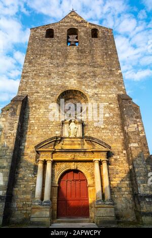 Frankreich, Dordogne, Domme, Eglise de Notre Dame de l'Assomption Stockfoto