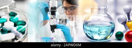 Pharmazeutische Forschung Stockfoto