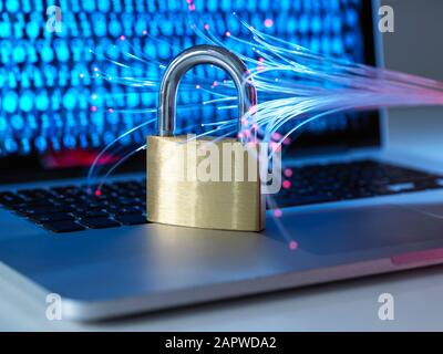Cyber-Sicherheit, konzeptionelles Image Stockfoto