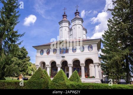 Kirche im Kloster Ciolanu der östlichen orthodoxen Mönch, zwischen Tisau und Magura Gemeinden im Kreis Buzau, Rumänien Stockfoto