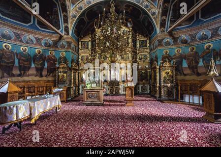 Kirche des Klosters Ciolanu der östlichen orthodoxen Mönch, zwischen Tisau und Magura Gemeinden im Kreis Buzau, Rumänien Stockfoto