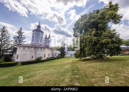 Kirche im Kloster Ciolanu der östlichen orthodoxen Mönch, zwischen Tisau und Magura Gemeinden im Kreis Buzau, Rumänien Stockfoto