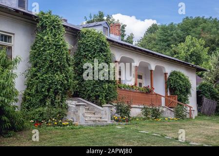 Gebäude im Kloster Ciolanu der östlichen orthodoxen Mönch, zwischen Tisau und Magura Gemeinden im Kreis Buzau, Rumänien Stockfoto