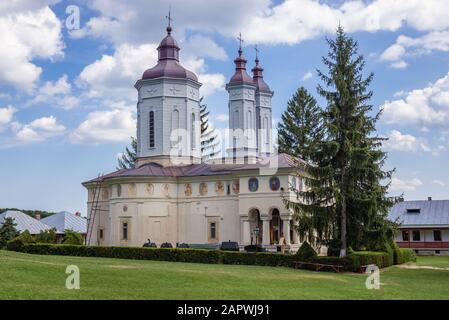 Kirche im Kloster Ciolanu der östlichen orthodoxen Mönch, zwischen Tisau und Magura Gemeinden im Kreis Buzau, Rumänien Stockfoto