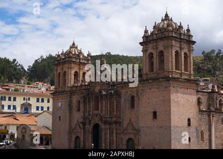 Cusco-Kathedrale am Hauptplatz von Cusco in Peru Stockfoto