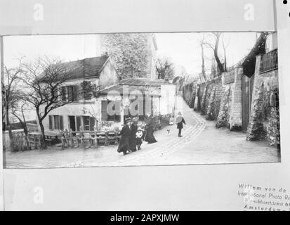 Straßenbilder, Nachbarschaften, Armut, Bevölkerungsdatum: 1900 Standort: Frankreich, Paris Schlüsselwörter: Armut, Bevölkerung, Stadtviertel, Straßenbilder Stockfoto