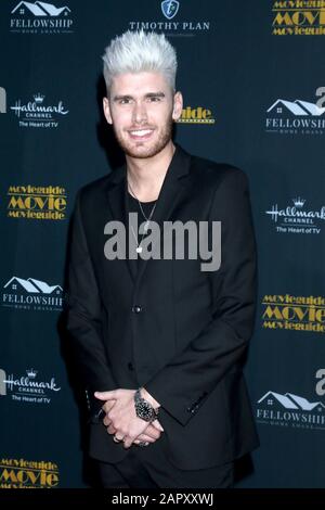 Los Angeles, USA. Januar 2020. Colton Dixon bei der Ankunft der 28. Jährlichen Movieguide Awards, Avalon Hollywood & Bardot, Los Angeles, CA. 24. Januar 2020. Kredit: Priscilla Grant/Everett Collection/Alamy Live News Stockfoto