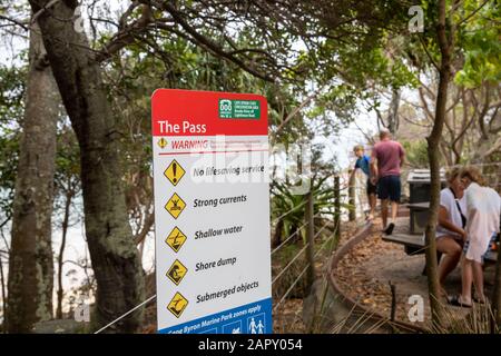 The Pass Beach in Byron Bay, NSW, Australien Stockfoto