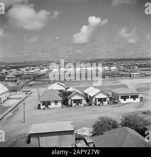 Reisen Sie nach Suriname und zu den niederländischen Antillen Residences in San Nicolas auf Aruba Datum: 1947 Ort: Aruba, San Nicolas Schlüsselwörter: Panoramas, Gehäuse Stockfoto