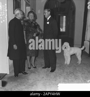 Vice President of India in Palace Soestdijk Datum: 18. Oktober 1961 Standort: India Keywords: Vice Presidents Institution Name: Palace Soestdijk Stockfoto