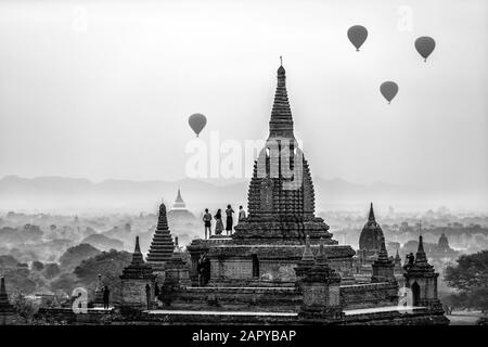 Antike Tempel in Bagan, Myanmar Stockfoto