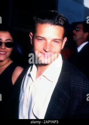 Westwood, Kalifornien, USA 9. Juni 1995 Schauspieler Justin Walker besucht Warner Bros. Pictures' 'Batman Forever' Premiere am 9. Juni 1995 im Mann Village Theatre in Westwood, Kalifornien, USA. Foto von Barry King/Alamy Stock Photo Stockfoto