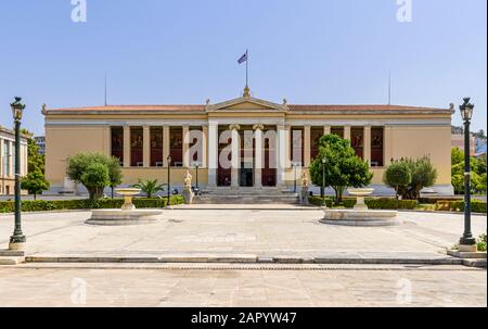 Nationale und Kapodistrian Universität von Athen, Griechenland Stockfoto