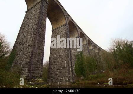 Cefn-coed Viaduct in Merthyr Tydfil, Wales Stockfoto