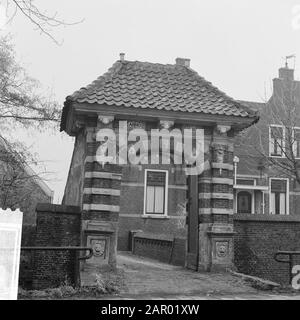 Hammenpoort in Delft Datum: 3. Januar 1962 Ort: Delft, Zuid-Holland Stockfoto