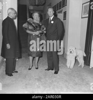 Vice President of India in Palace Soestdijk Datum: 18. Oktober 1961 Standort: India Keywords: Vice Presidents Institution Name: Palace Soestdijk Stockfoto