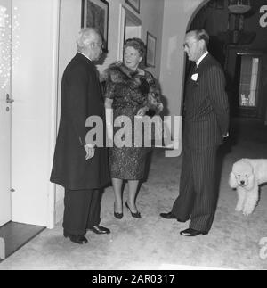 Vice President of India in Palace Soestdijk Datum: 18. Oktober 1961 Standort: India Keywords: Vice Presidents Institution Name: Palace Soestdijk Stockfoto