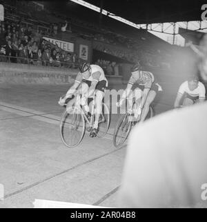 Großer Preis von Amsterdam Datum: 22. Juni 1962 Ort: Amsterdam Schlagwörter: Bahnradsport Stockfoto