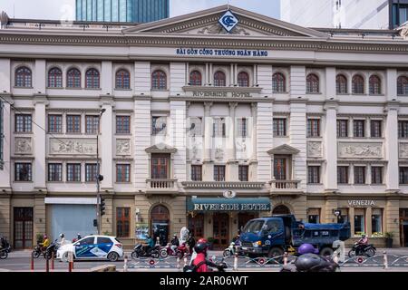 Das Riverside Hotel, Ho-Chi-Minh-Stadt, Vietnam Stockfoto