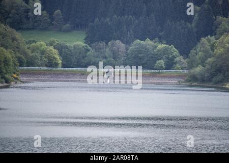 Lister und Biggetalsperre treffen aufeinander Stockfoto