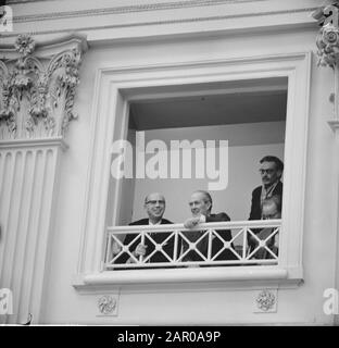 Minister Luns während seiner Rede im Repräsentantenhaus, Auswärtiges Interesse im Unterhaus, links Cidor (Israel) und rechts Dr. Winterstein (Österreich) Datum: 31. Januar 1963 Standort: Den Haag, Zuid-Holland Schlüsselwörter: Redes persönlicher Name: Cidor, Dr. Winterstein, Luns, J.A.M. H., Luns, Joseph Stockfoto