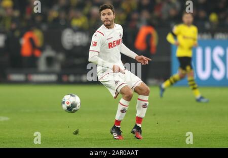 Dortmund, Deutschland. Januar 2020. Firo: 24.01.2020 Fußball, 2019/2020 1.Bundesliga: BVB Borussia Dortmund - 1.FC Köln, Köln Einzelkampagne, Jonas-Hector weltweite Nutzung Credit: Dpa / Alamy Live News Stockfoto