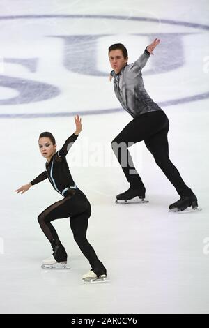 24. Januar 2020 Daria Pavliuchenko und Denis Khodykin aus Russland im