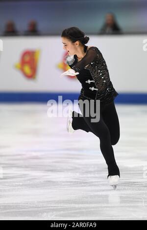 Graz-Österreich. Januar 2020. Ivett TOTH aus Ungarn, während Der Damenpraxis bei den ISU European Figure Skating Championats 2020 in der Steiermarkhalle, am 24. Januar 2020 in Graz, Österreich. Kredit: Aflo Co. Ltd./Alamy Live News Stockfoto