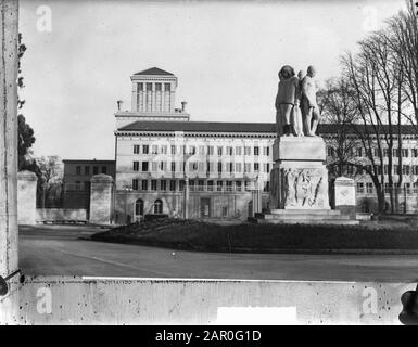 Gebäude Internationale Arbeitsstelle in Genf @ Anmerkung: Repronegativdatum: 23. Dezember 1948 Standort: Genf Stichwörter: Gebäude Stockfoto