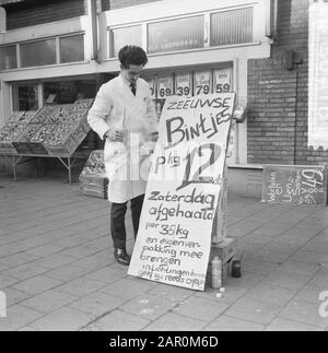 Zeeland bintjes, Rabattangebot Datum: 7. März 1964 Schlüsselwörter: Angebote Stockfoto