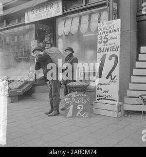 Zeeland bintjes, Rabattangebot Datum: 7. März 1964 Schlüsselwörter: Angebote Stockfoto