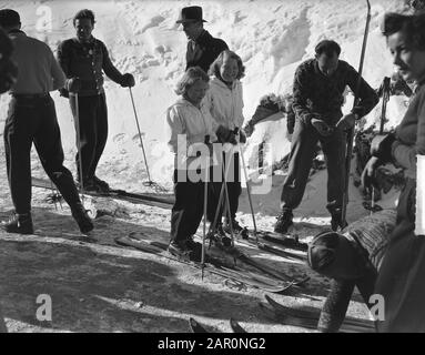 Prinzessinnen in Österreich (Sankt Anton) Datum: 12. Februar 1949 Standort: Österreich, Sankt Anton am Arlberg, Tyrol Stockfoto