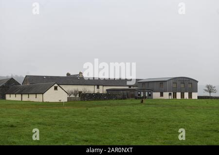 Außenansicht des Corran Resort and Spa in Laugharne, Carmarthen im Januar 2020. Stockfoto