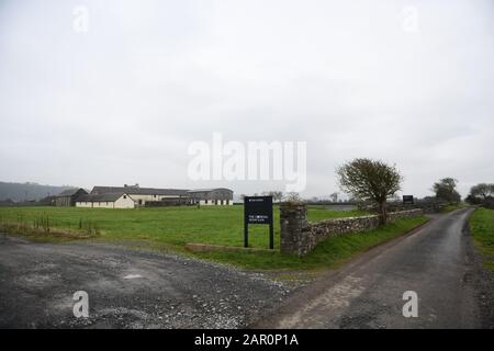 Außenansicht des Corran Resort and Spa in Laugharne, Carmarthen im Januar 2020. Stockfoto