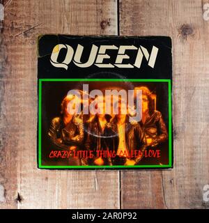 Queen - Crazy Little Thing genannt Love 7 Zoll Single Stockfoto