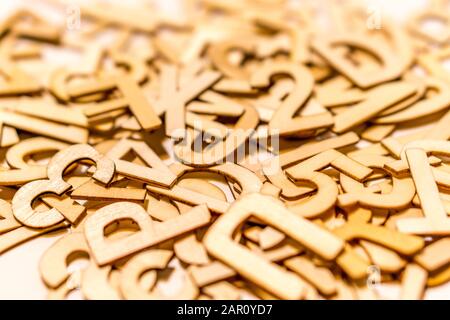GDPR, Letter Salat, Briefe aus Holz Stockfoto