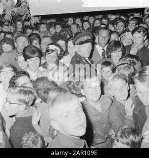 Jan Janssen (Weltmeister) in der Heimatstadt Ossendrecht, Gedränge vor seinem Heimatdatum: 7. September 1964 Ort: Ossendrecht Stockfoto